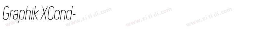 Graphik XCond字体转换